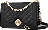 Travistar Women's Shoulder Bag Small Chain Shoulder Strap Crossbody Bag Lingge Bag Shoulder Bag Evening Bag City Bag Leather Solid Multifunctional Bag
