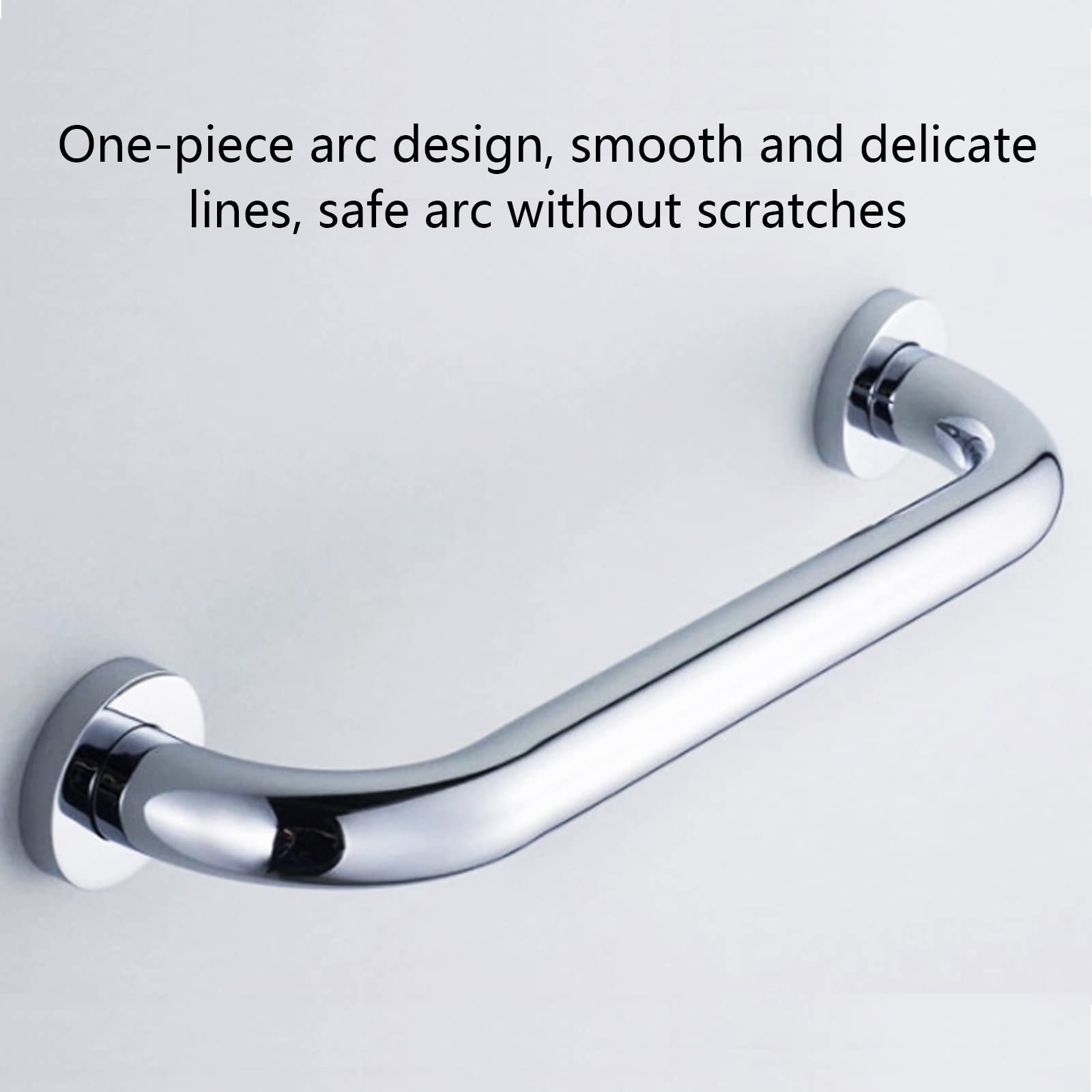 Asa De Seguridad para Baño, Antideslizante Manija de la Ducha, Pasamanos WC, Tirador para baño para Ancianos, minusválidos, Niños, Personas Mayores,45cm/17.7in