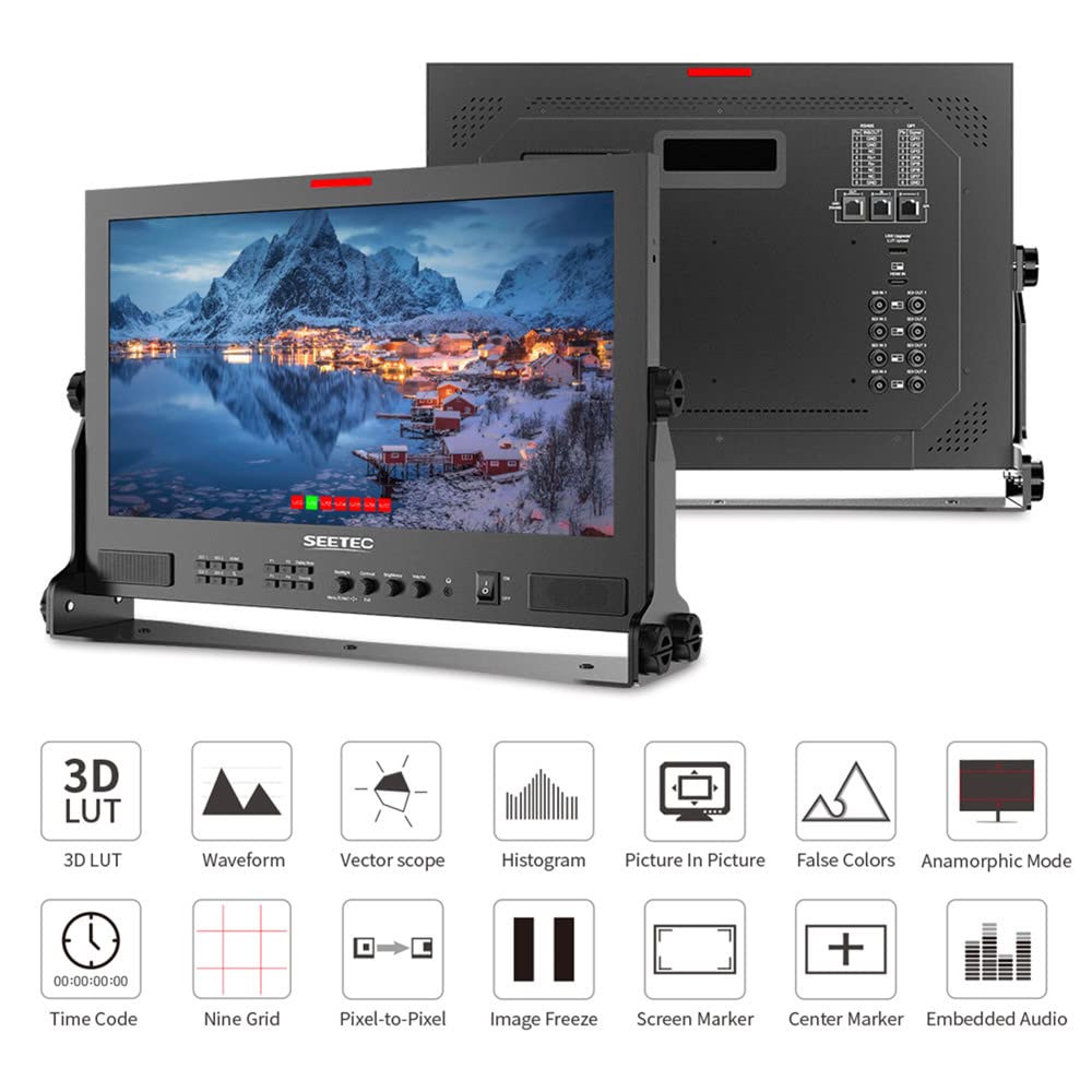 Amazon | SEETEC ATEM173S-CO 17.3インチ 3D LUT 監視モニター 監督用