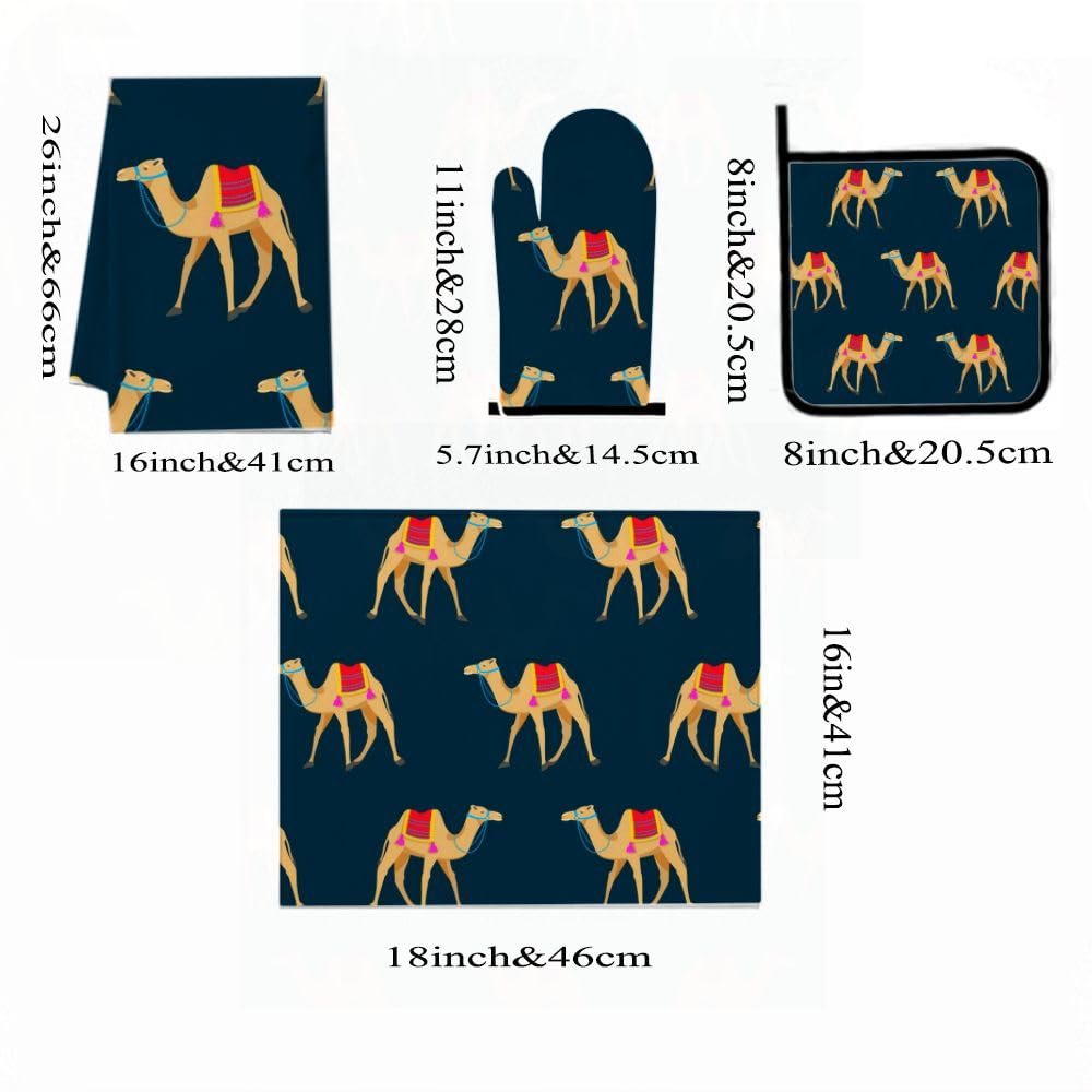 9PCS Carino Camel Cucina Decor e Accessori Set