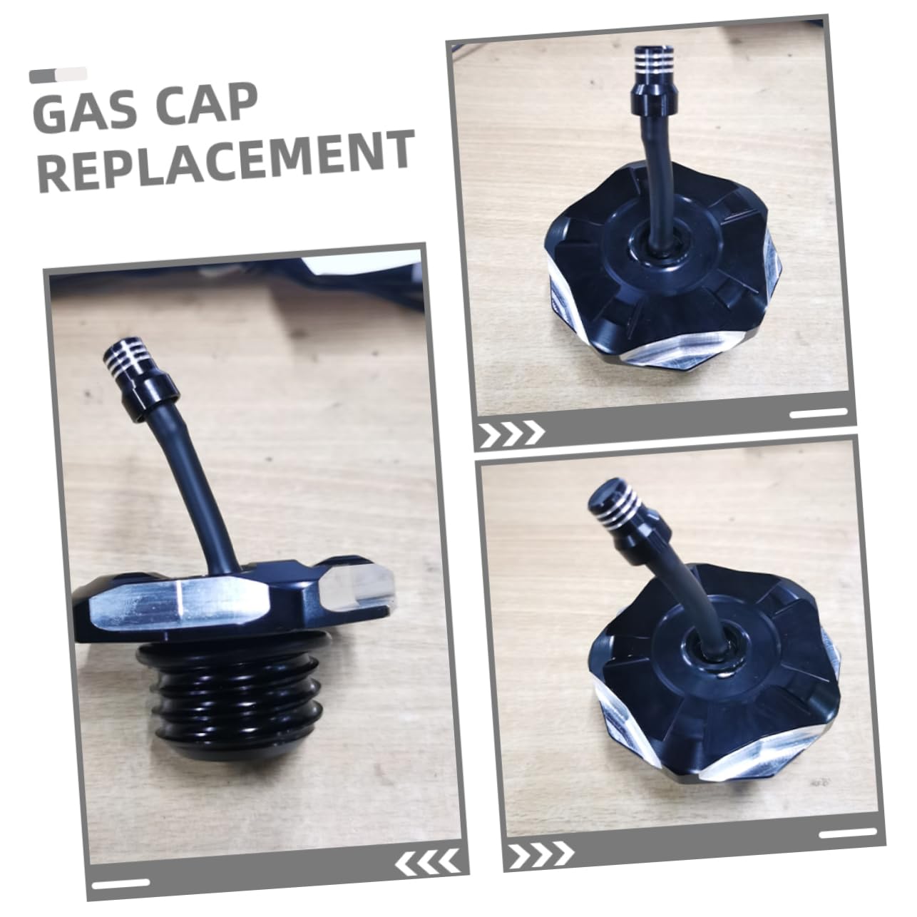 ULTECHNOVO Serbatoio Carburante Moto in Lega Di Alluminio Con Valvola Di Sfiato Per Tappo Serbatoio Sostituzione Copertura Per Protezione Accessori Moto Da Cross