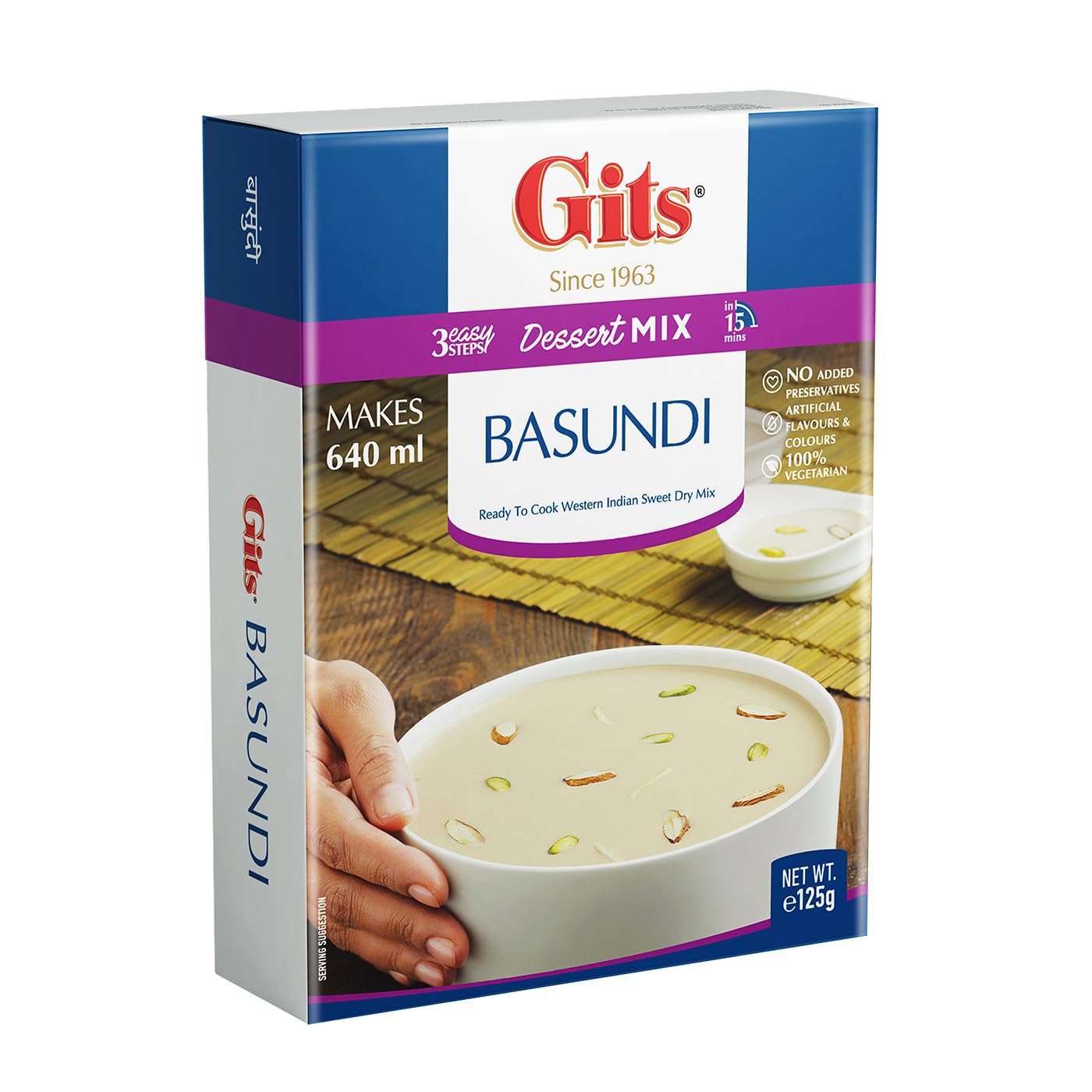 Gits Instant Basundi Dessert Mix, 125g