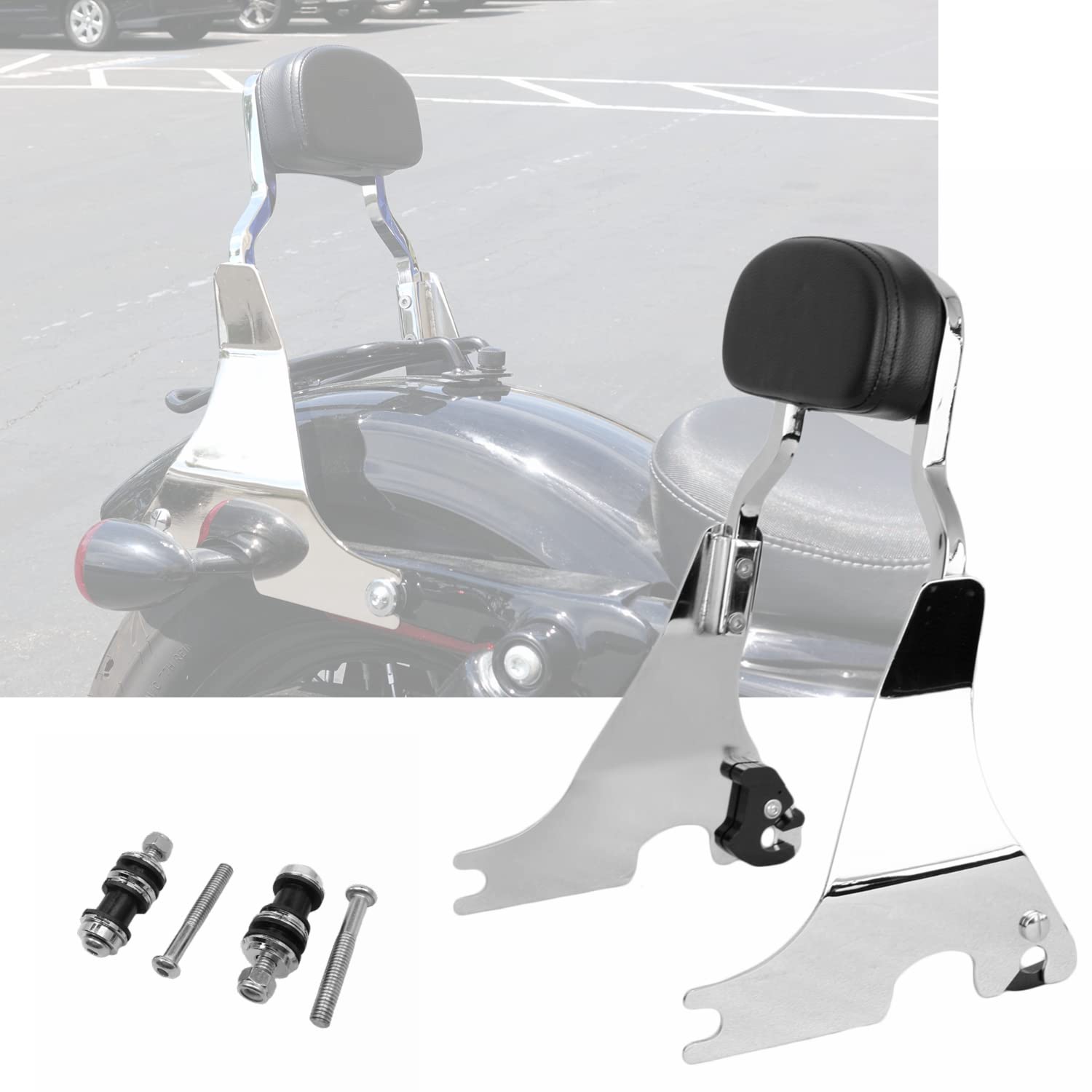 Detachable Sissybar Fits for Harley Sportster XL 1200/ Iron 883/ Forty-Eight/Seventy-Two Chop Style 2004-2024