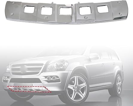 SecosAutoparts Center Bumper Front Skid Plate Guard Cover Compatible with Mercedes-Benz GL320 GL350 GL450 GL500 GL550 2009-2012 Replace# 164-885-26-22