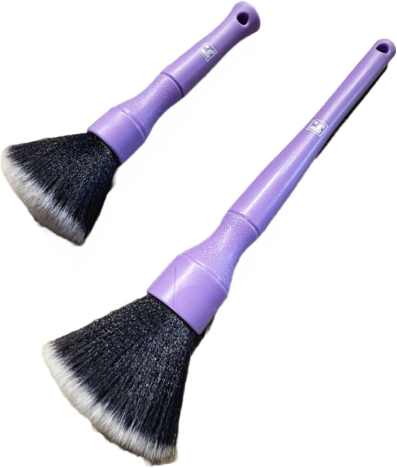 Thor Soft Detail Brush Set (Purple) – Precision Automotive Cleaning Brushes for Emblems, Interior Panels, Vents, Trim, Soft Bristle Detailing Tools, Professional 2-Piece Set