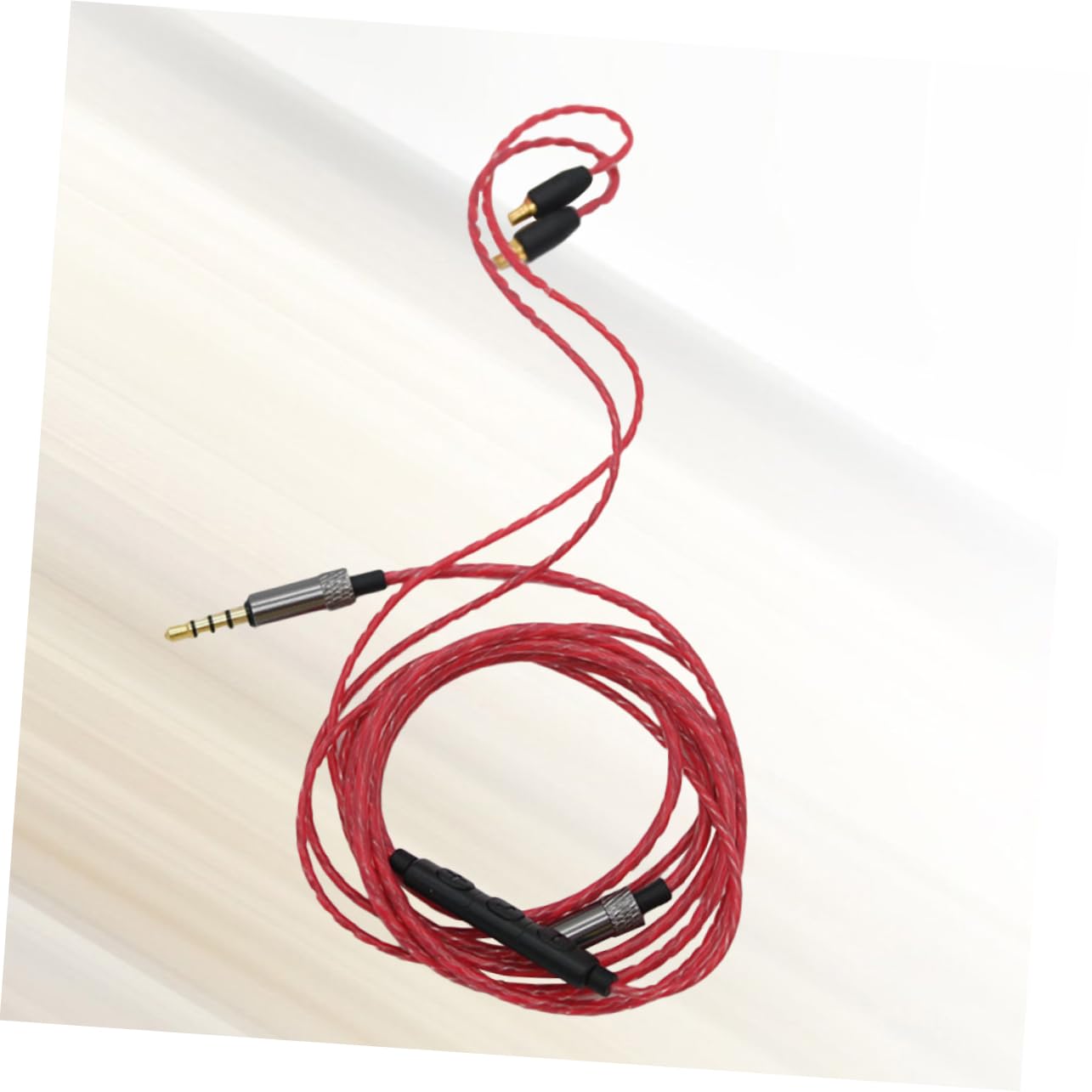 BESTonZON 2 Piezas línea de actualización de auriculares línea de auriculares cable de auriculares Tricolor Cable de actualización rojo