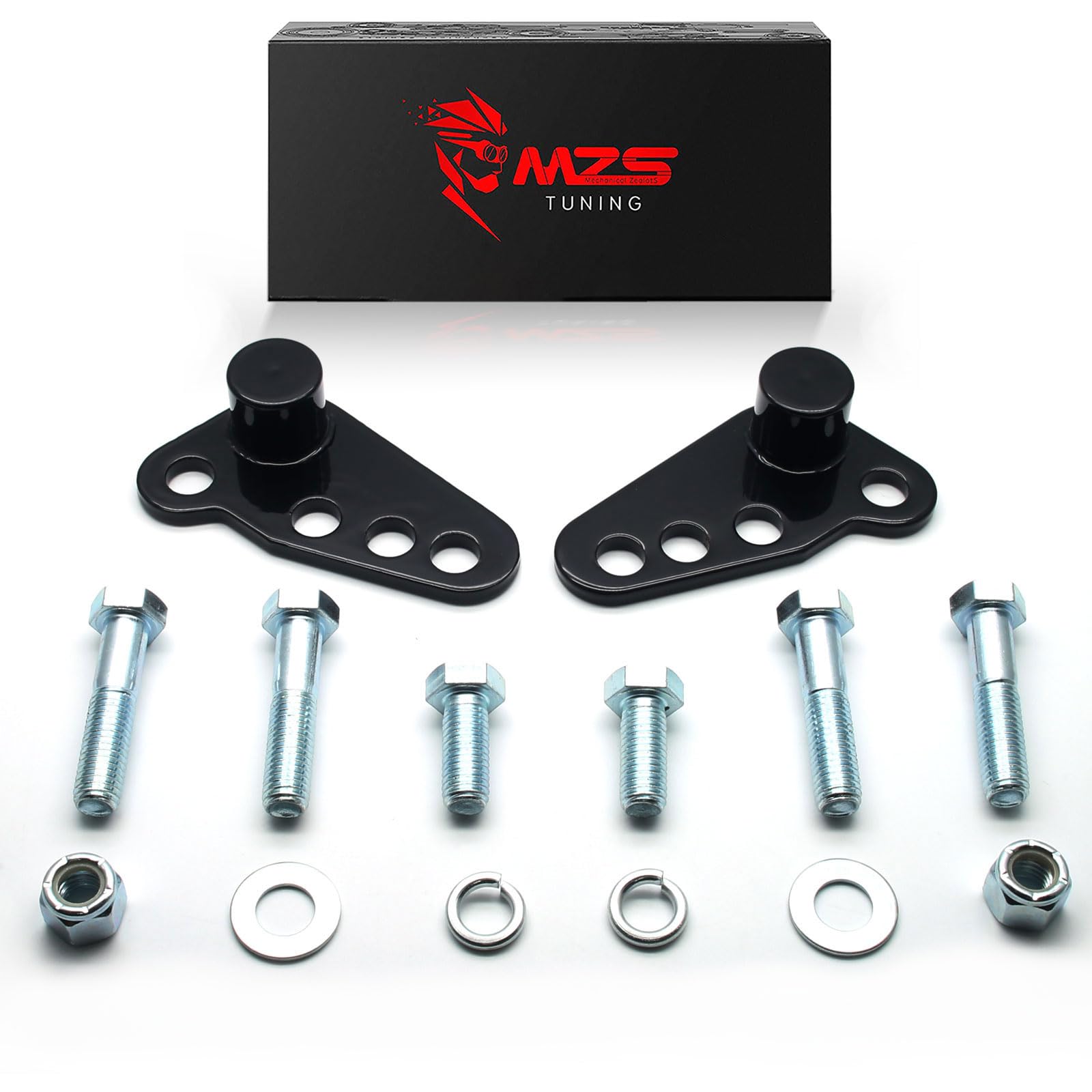 MZSMotorcycle Lowering Kit, 1-3" Rear Adjustable Drop Link Touring Accessories Compatible with Electra Glide 02-16 | Road Glide 02-16 | Street Glide 06-16 | Road King With Hard Saddlebags Only 02-16