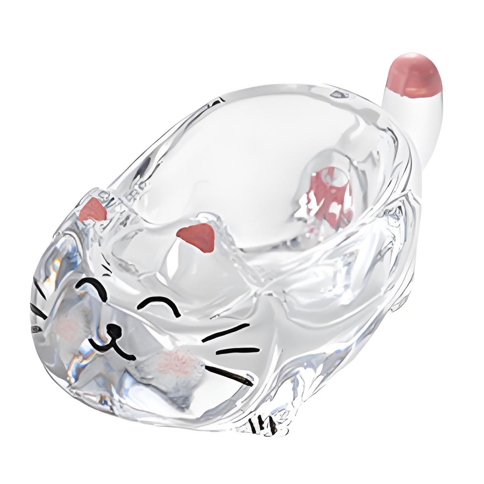 APGLSXY Shaped Condiment Bowl with Chopstick Rest, Clear Glass Sauce Server for Sushi Dipping and Home Table Settings Glass Sauce Bowl Chopstick Rest Dipping Condiment Small Tabletop Sushi Family