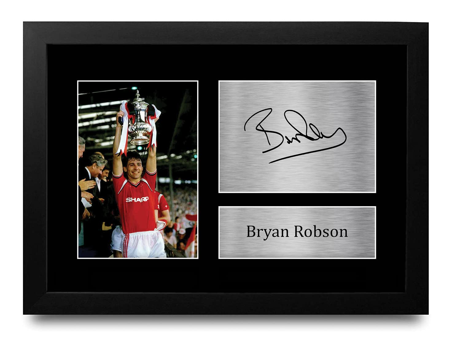 HWC Trading A3 FR Eric Cantona regalo firmato grande incorniciato A3 stampato autografo Gifts stampa foto display