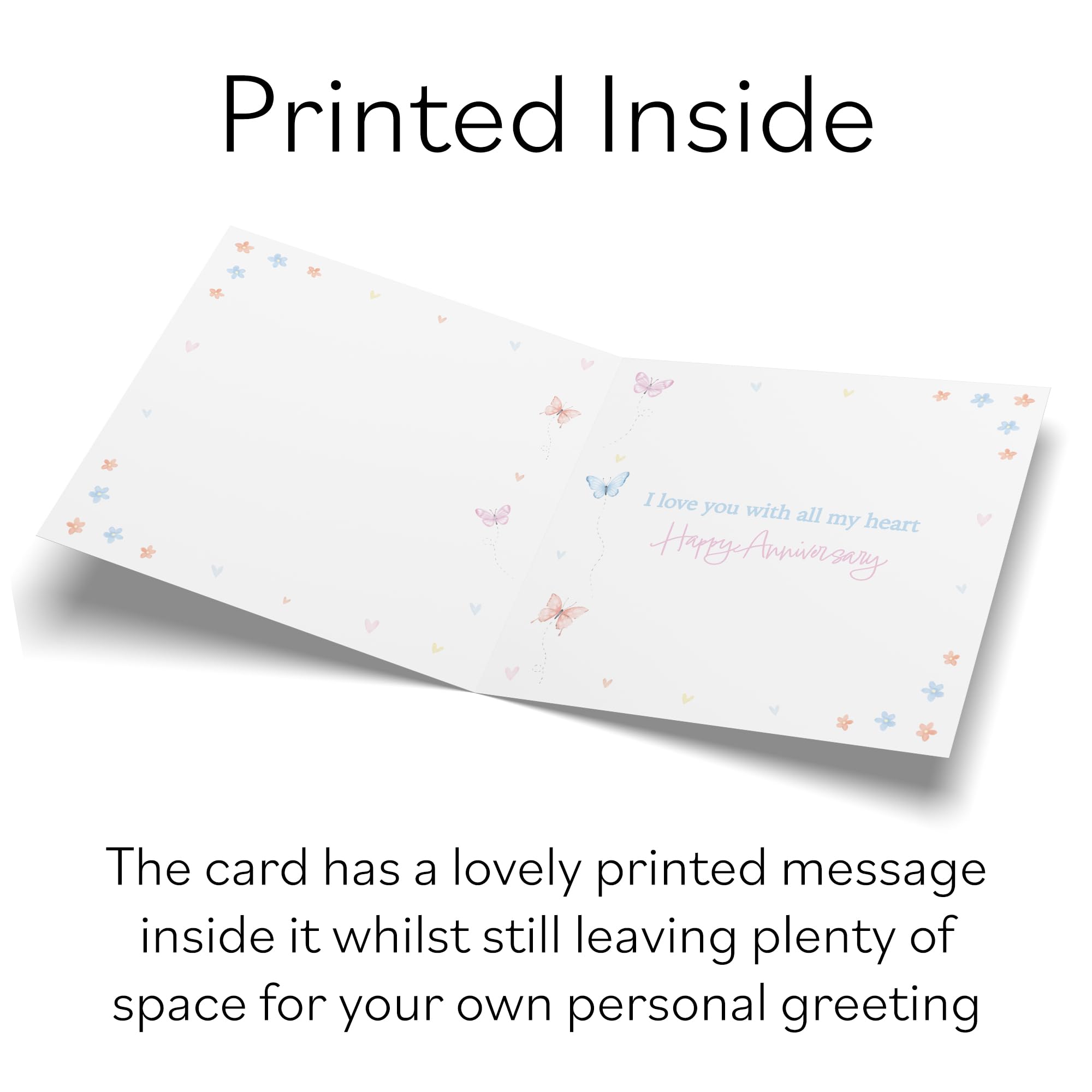 Hunts England, Wife 60th Anniversary Card, 60 Years, Diamond Anniversary, Romantic Meadows, Fun Card - Image 4