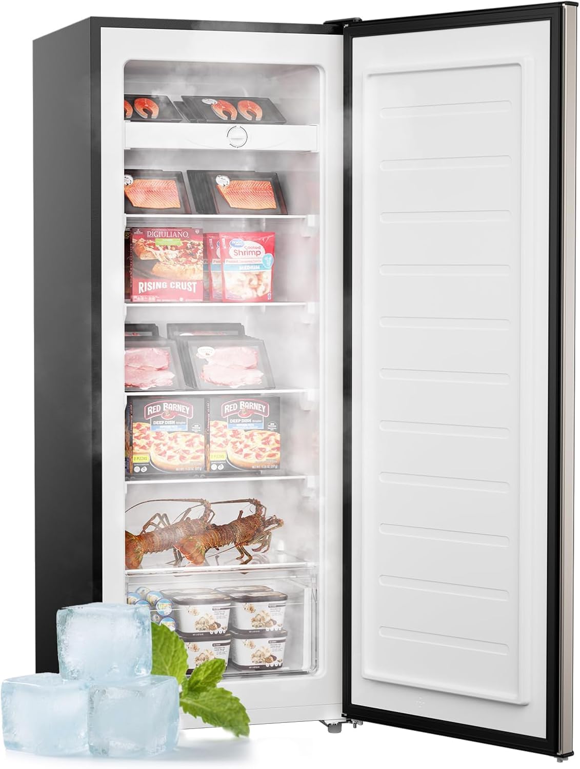 CZOCPOS Upright Freezer Stainless Steel