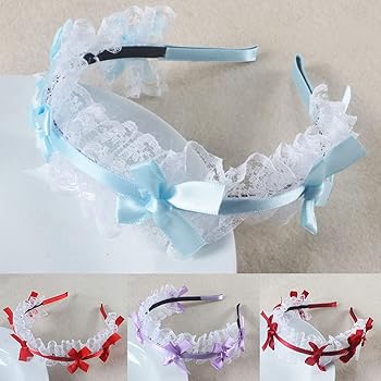 ヘアアクセサリー lace ribbon head dress black dependoll Amazon.com: Nite closet Lolita Headband Black for Women Hair
