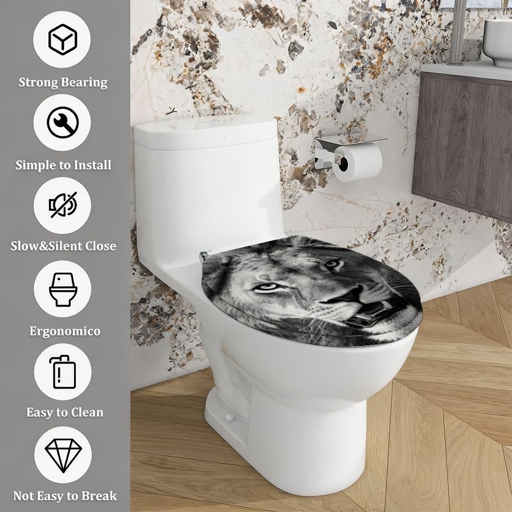 A6 Toilet Seat, Standard Bathroom Use