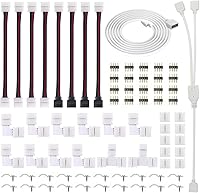 Vista 8 de Conectores LED de 4 pines en forma de L, paquete de 10 conectores de extensión de terminal de esquina de ángulo recto de 0.394 pulgadas de ancho