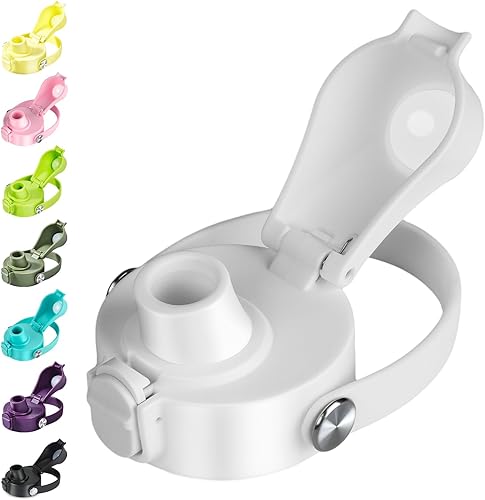 Tapa abatible automática para boca ancha Hydro Flask, gran tapa de boquilla para Simple Modern, Takeya, Iron Flask y otras marcas, tapa de repuesto