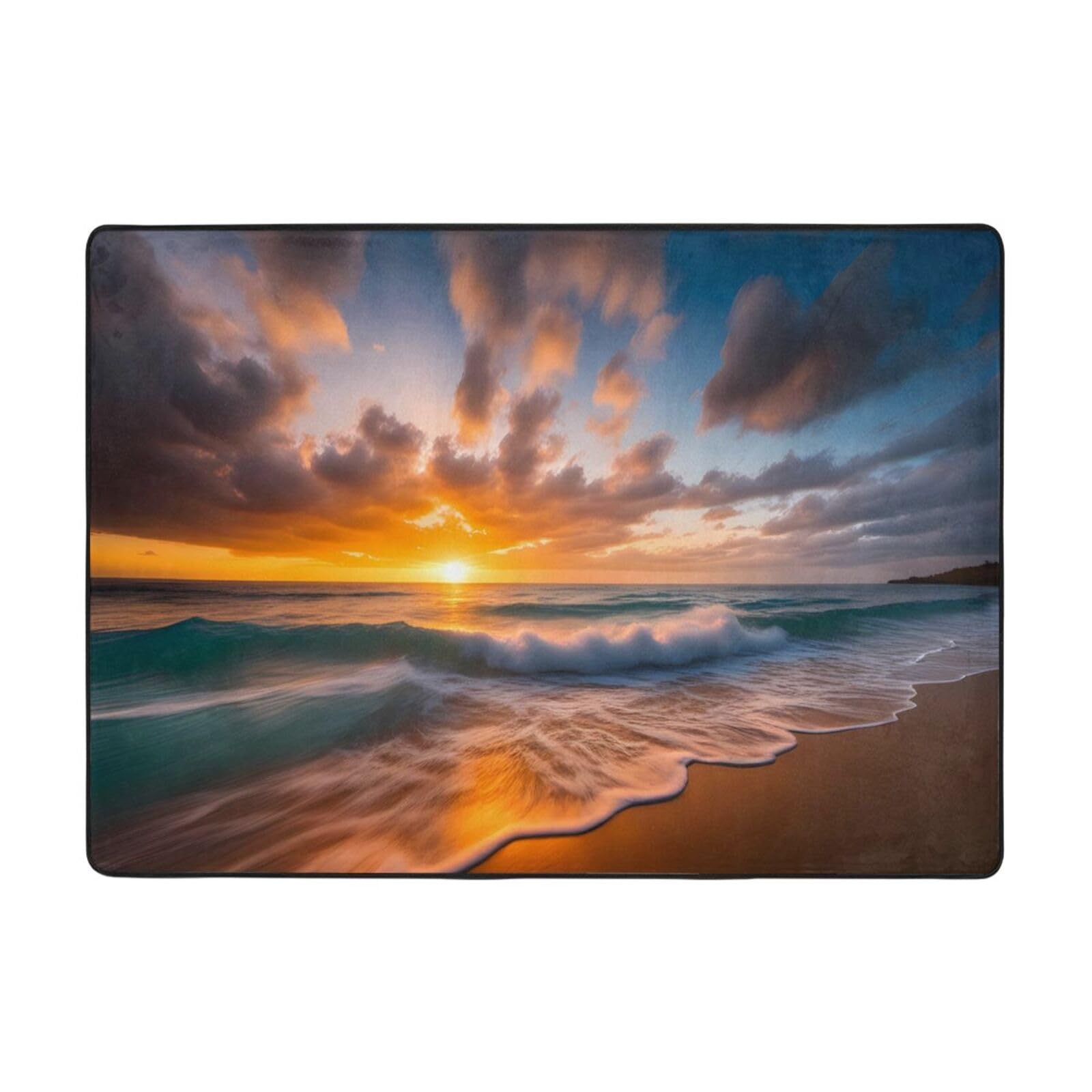 Tapis de sol Maui Hawaï doux pour revitaliser un salon terne