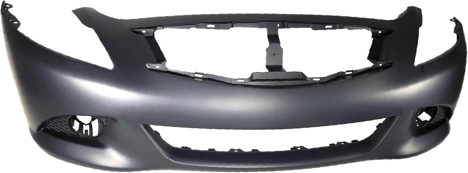 FitParts Compatible With Front Bumper Cover 2010 2011 2012 2013 Infiniti G37 Journey Sedan 10 11 12 13. New, Primed. With Fog Light Holes. W/o Parking Aid Sensor. IN1000246