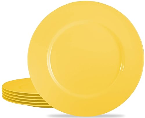 Recipiente de melamina Reston Lloyd, negro, juego de 6 piezas, Plato para cena, Lemon