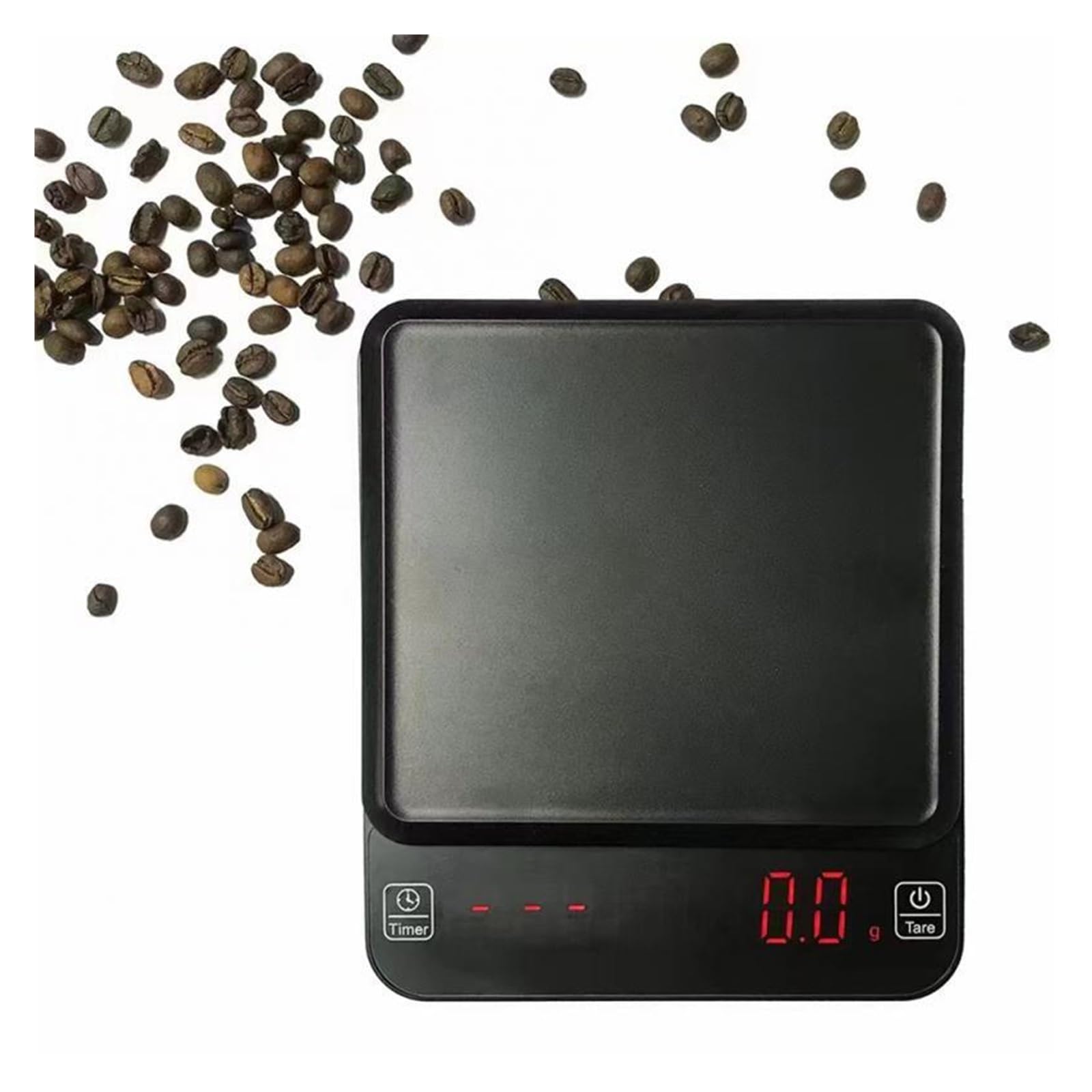 3kg/0,1g, Báscula Electrónica Inteligente For Preparar Café A Mano, Temporizador Automático, Mini Portátil For El Hogar, De Cocina Medición Precisa Esfuerzo(Rechageable)