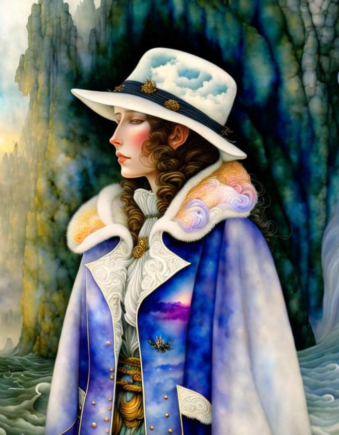 Affiches sur toile 58x90cm pour habiller un mur vide avec une femme élégante et à la mode