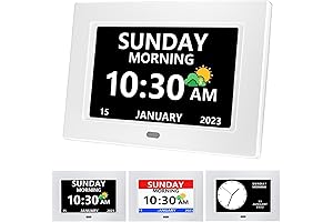 Seniors Digital Clock with Date, Time, and Medication Reminder