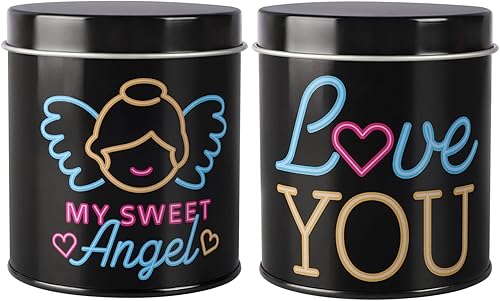 Miniatura 2 de Paquete de 2 velas de regalo para el día de San Valentín para mujeres, velas de cera de soja para el día de San Valentín, cumpleaños, regalos de