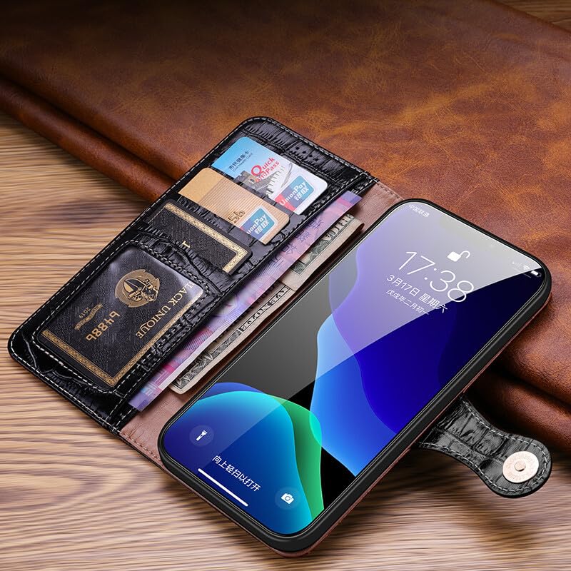 Étui pour iPhone 17 Air en cuir marron l'authenticité d'une housse - 5