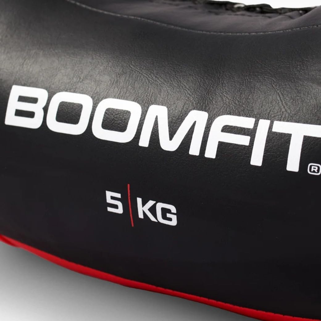 BOOMFIT Saco Búlgaro Bulgarian Bag Forma Herradura 4 Asas Crossfit 5-20 kg | Para Spins, Halos, Around the World, Bear Hug y Snatch rotacional | Trabaja core, hombros, trapecios y agarre con torsión