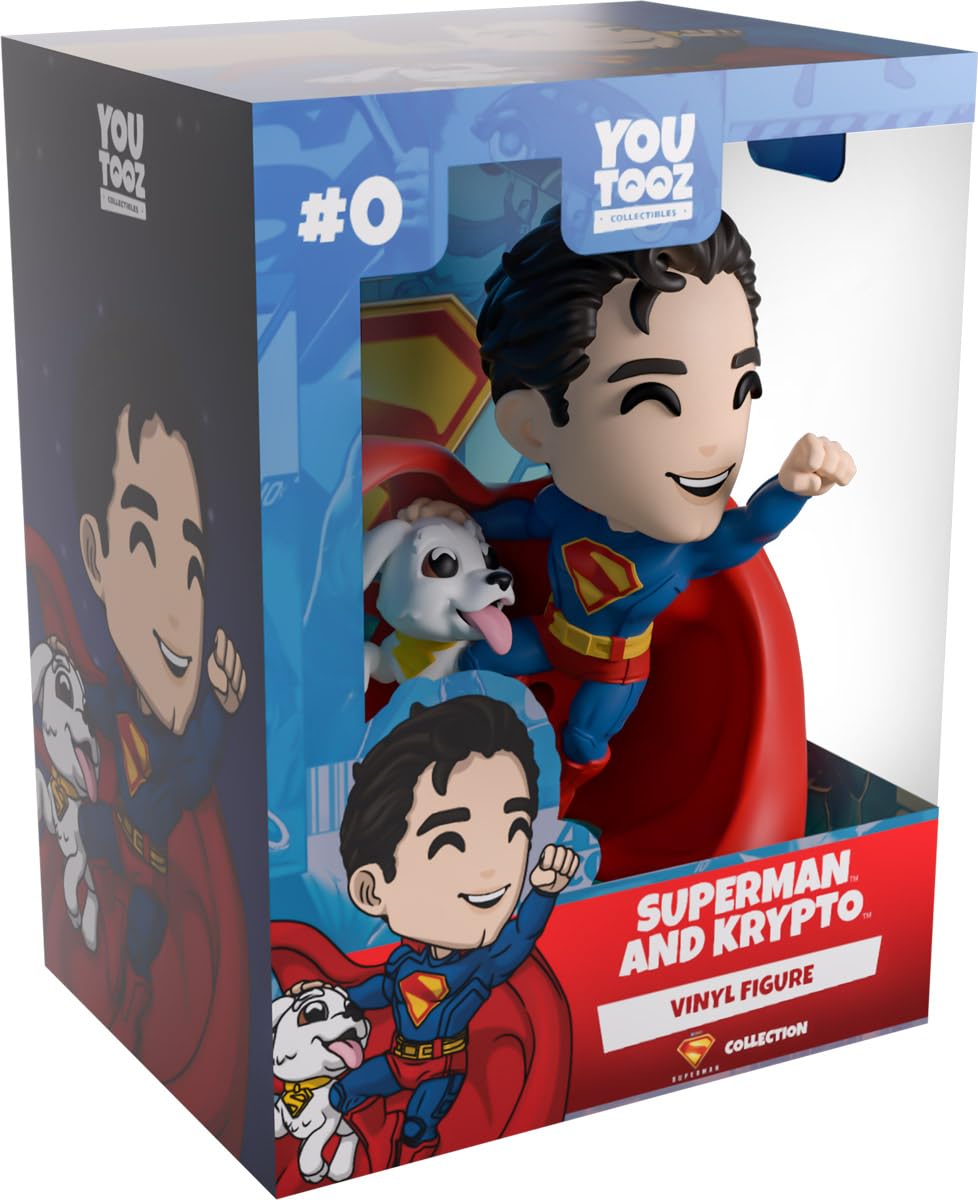 Youtooz DC Comics Superman and Krypto 5" Vinyl Figure, Collectible Superman and Krypto Vinyl Figure from The DC Comics Collection โ image 1