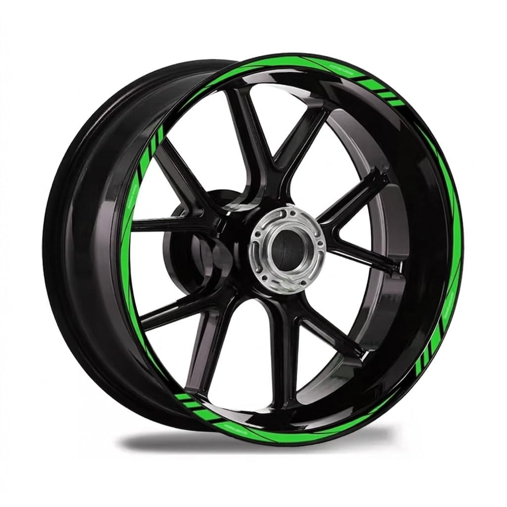 Woniyal 1 Set Reflective Rim Stripe Trim Suitable for BMW R1100RT 1993-2001, Motorcycle Wheel Edge Tape Protective Overlay Exterior Styling Accent,Green