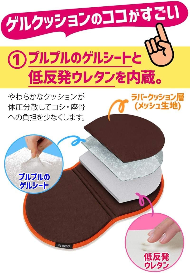 NEIGHBOR CLOWN どこでもマルチクッション 軽量 折りたたみ 1人用 シングル 低反発 チェアクッション レジャーマット レジャーシート 座布団 RCステッカー付