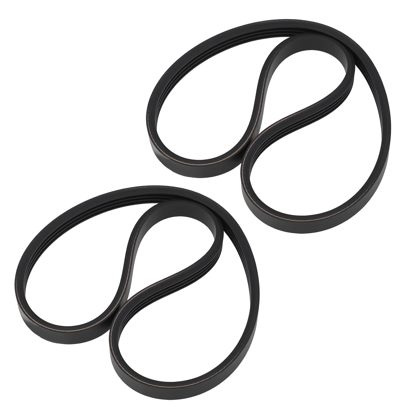 Briny River 2X Drive Belt 4 Rib 490mm Compatible with FLYMO HC300 HC330 HC350 MC30 Replaces FLY056