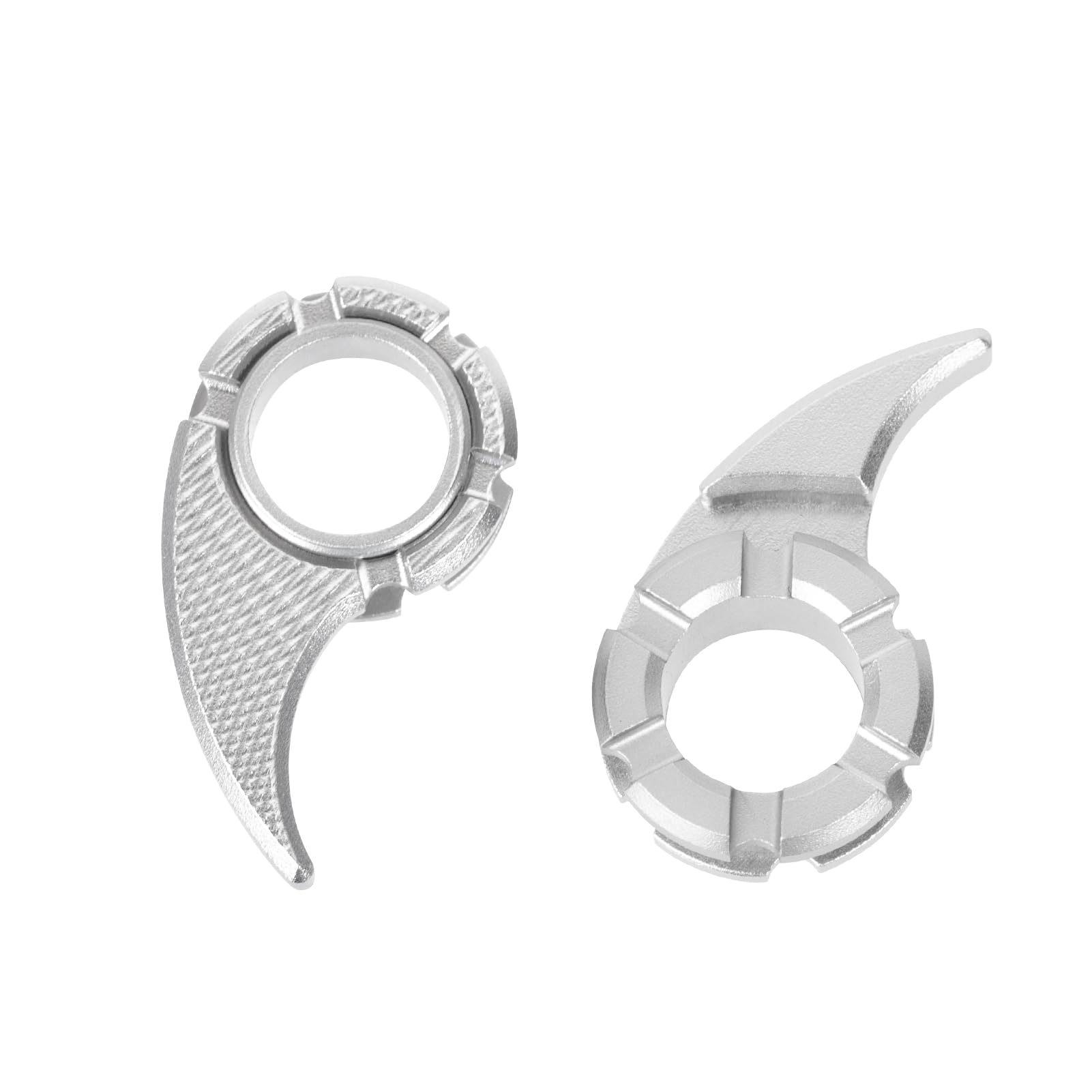 Knife Thumb Studs for Spyderco Paramilitary 2 (PM2), Spyderco Delica 4, Spyderco Manix 1, Spyderco Tenacious/Endrua, Thumb Studs for Spyderco Knife with 13mm Round Hole Thumb Stud (Silver)