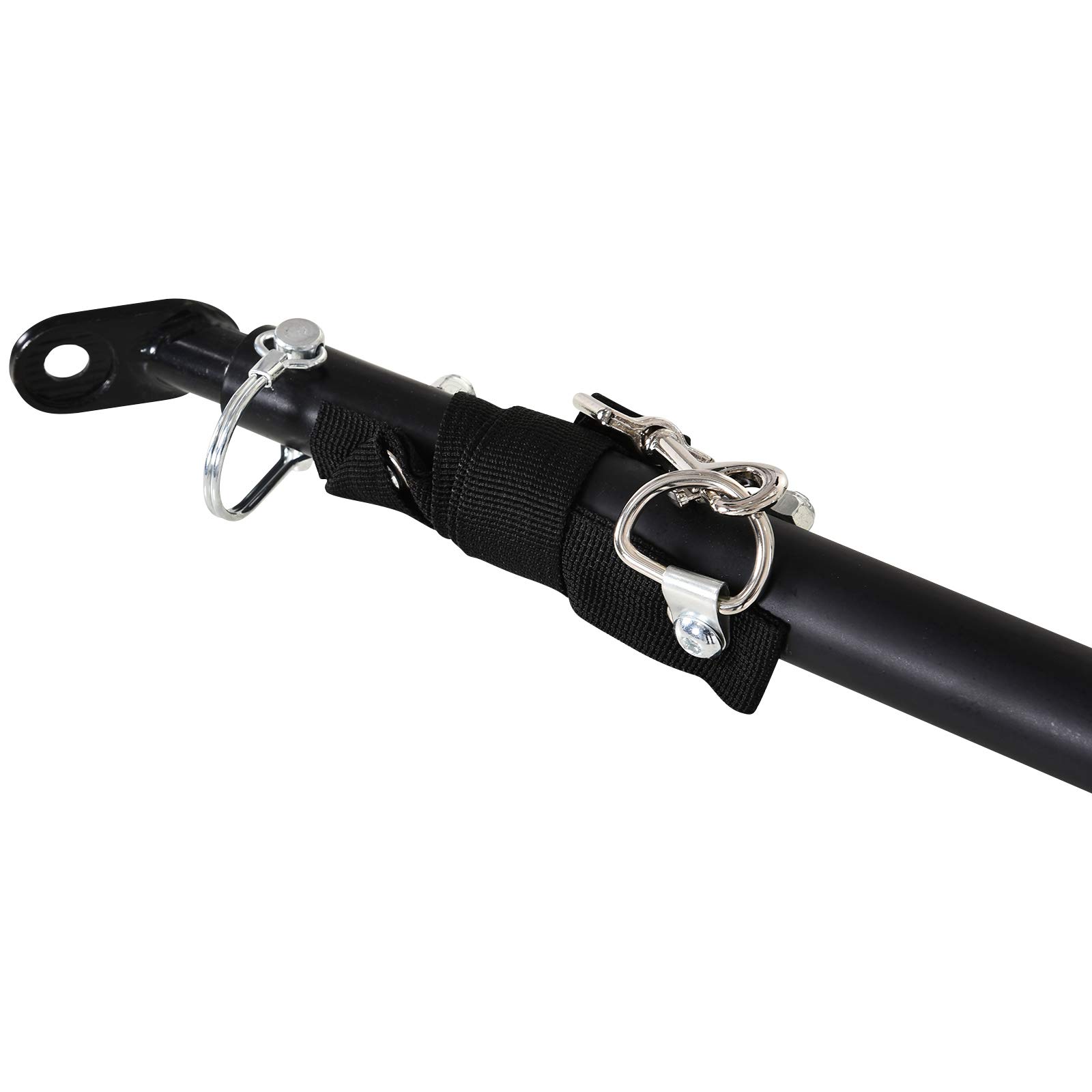 PawHut Remolque de Bicicleta para Carga 50kg Carga de Equipaje Marco de Acero Ligero con Reflectores