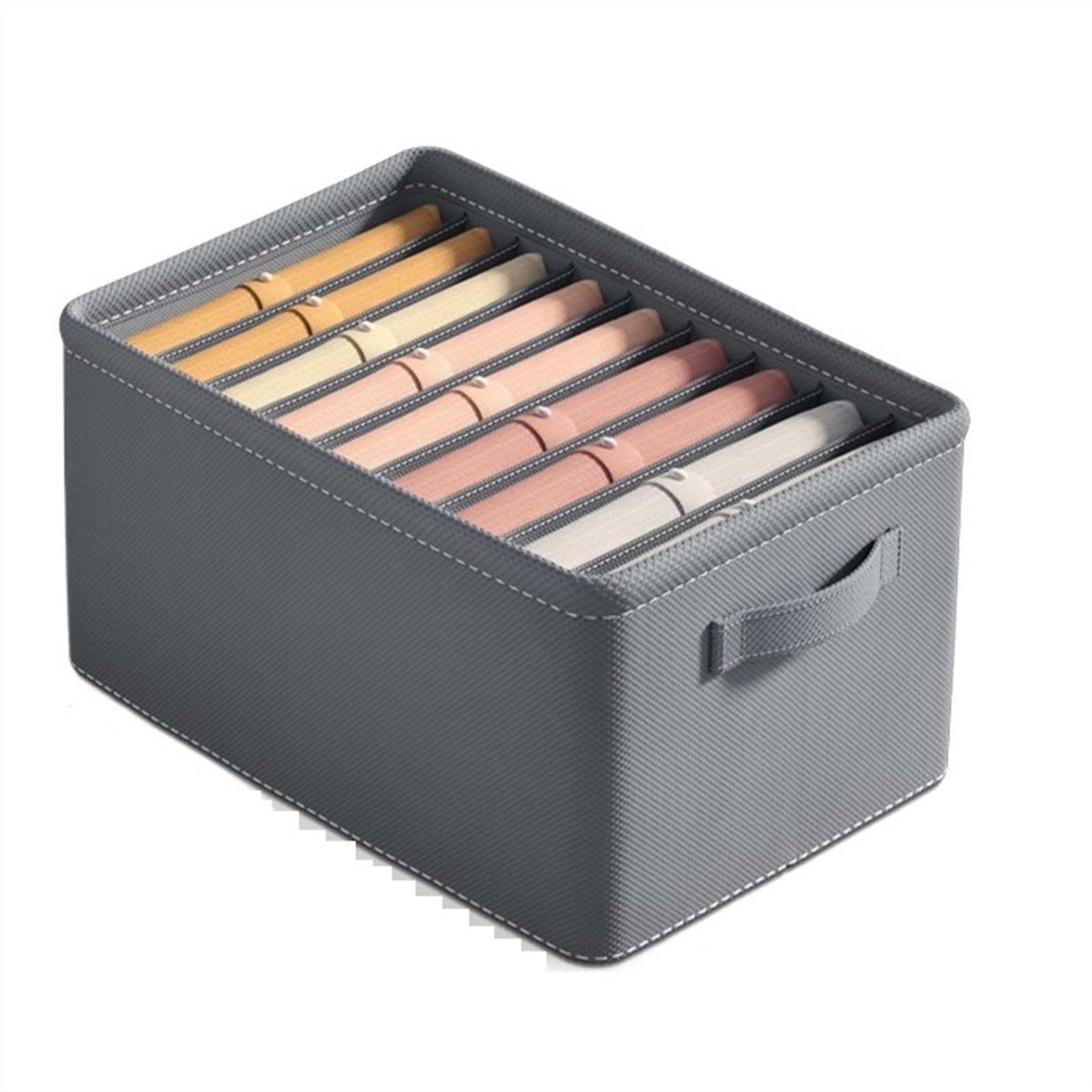 Eines B Sock And Underwear Storage Household Compartment Storage Ox, Foldable Clothing Storage Ox, Wardrobe Drawer Type Stackable Storage Ox Sock Storage(B)