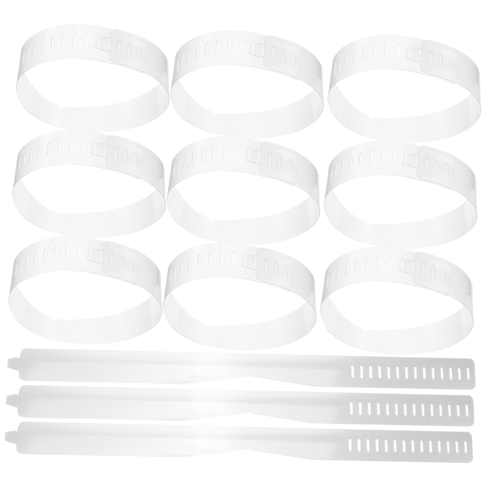 100piezas Collar De Pvc Transparente Soporte De Cuello De Camisa Para Hombre De Insertos De Cuello De Camisa Suministros