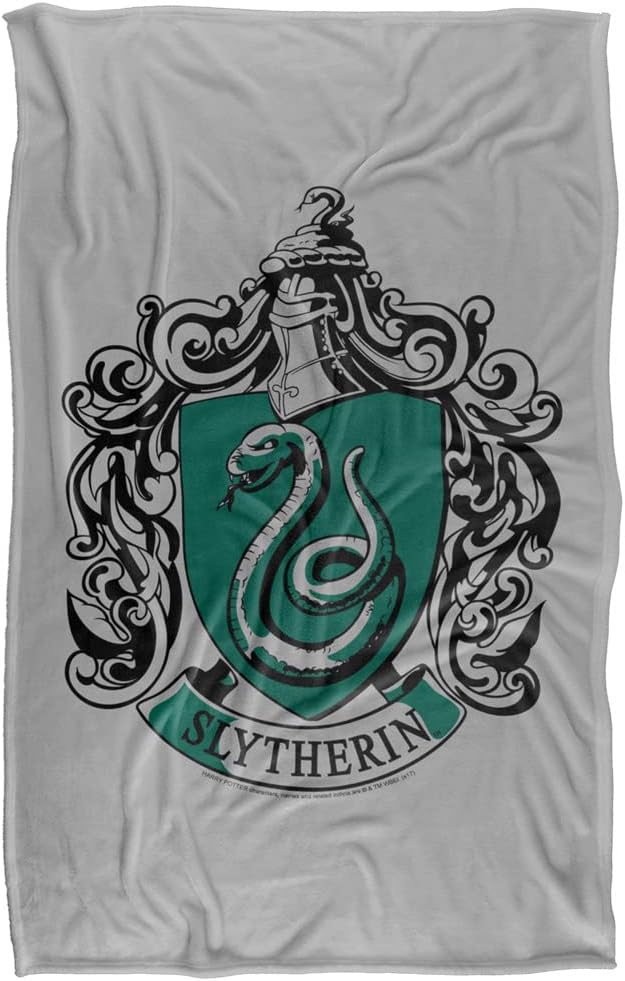 Harry Potter Slytherin Crest Silky Touch Super Soft Throw Blanket 36" x 58"