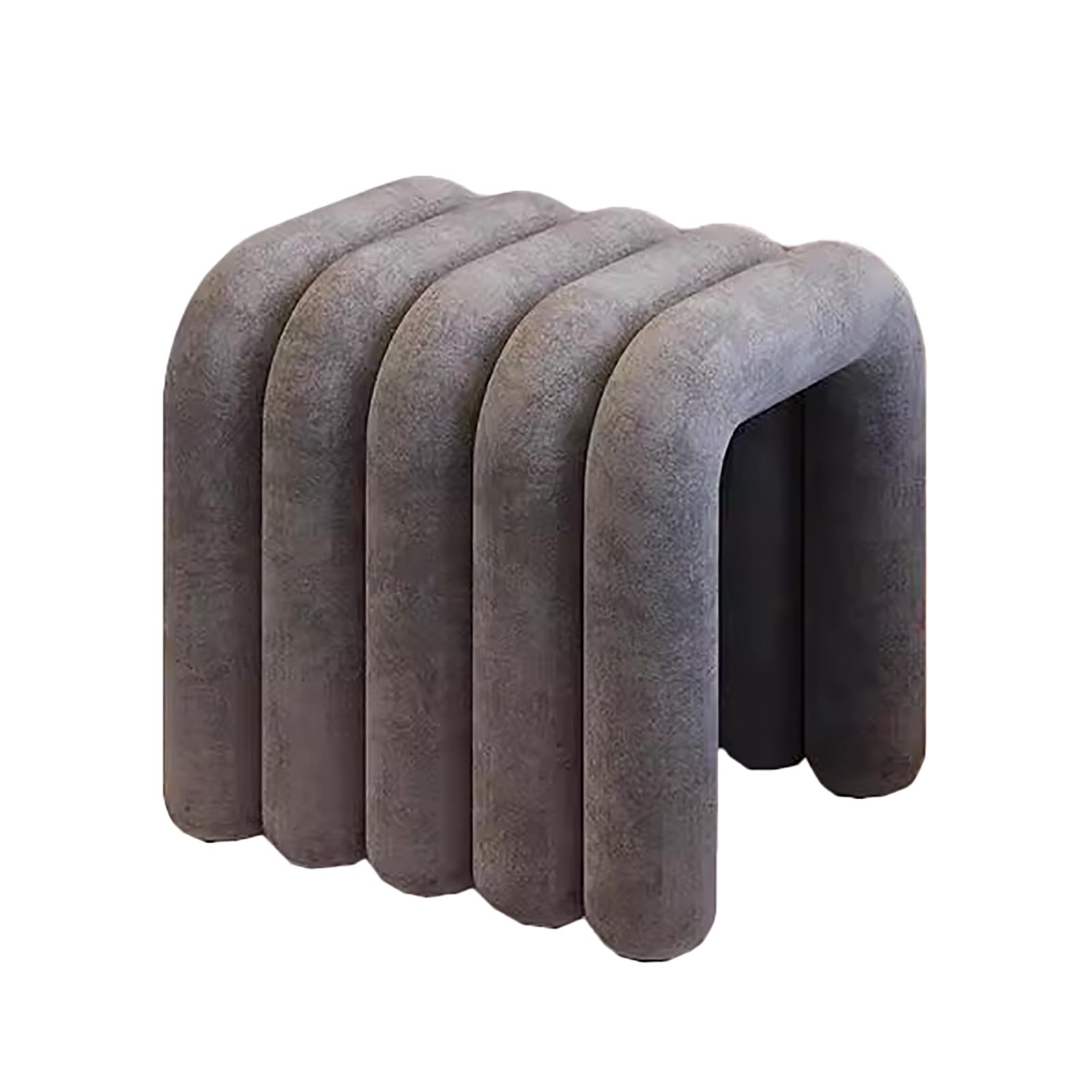 Silla de terciopelo para dormitorio y taburete de tocador moderno acolchado