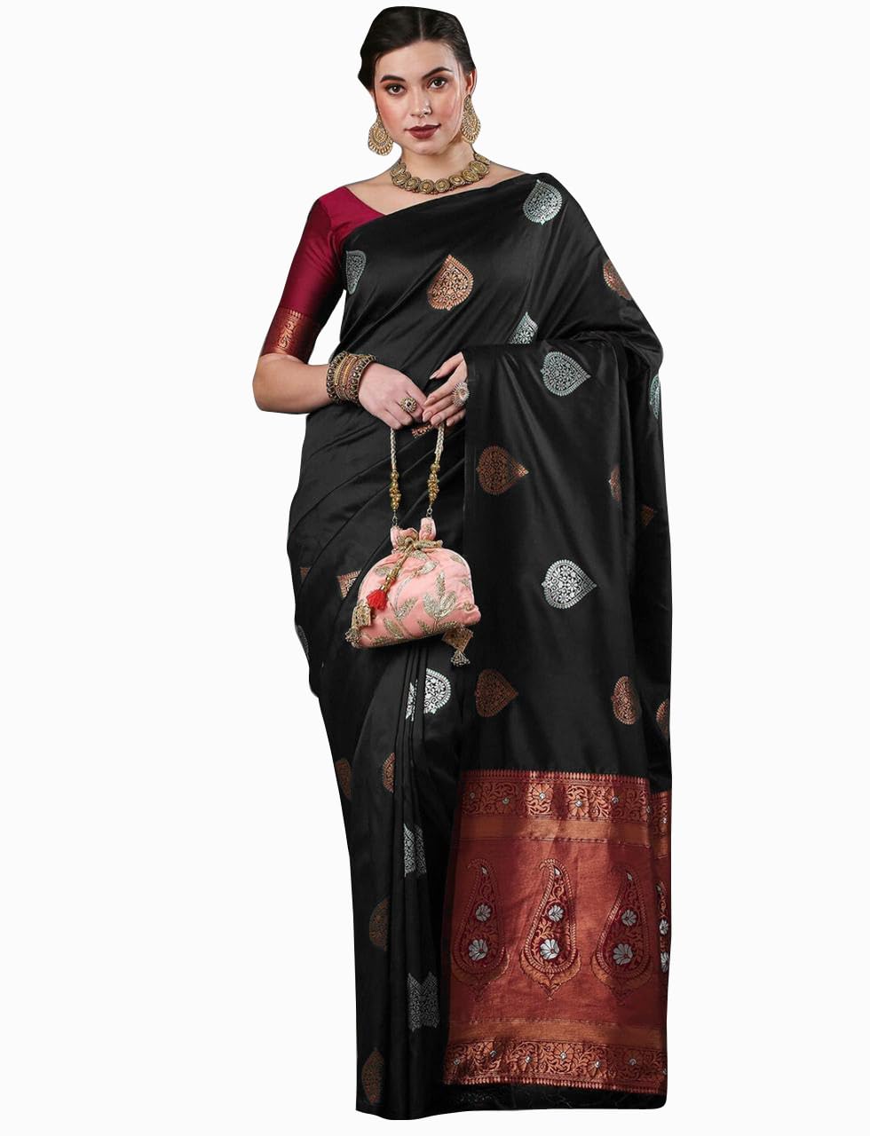 Avantika Fashion Women's Kanjivaram Pure Silk Soft Banarasi Sarees With Blouse Piece