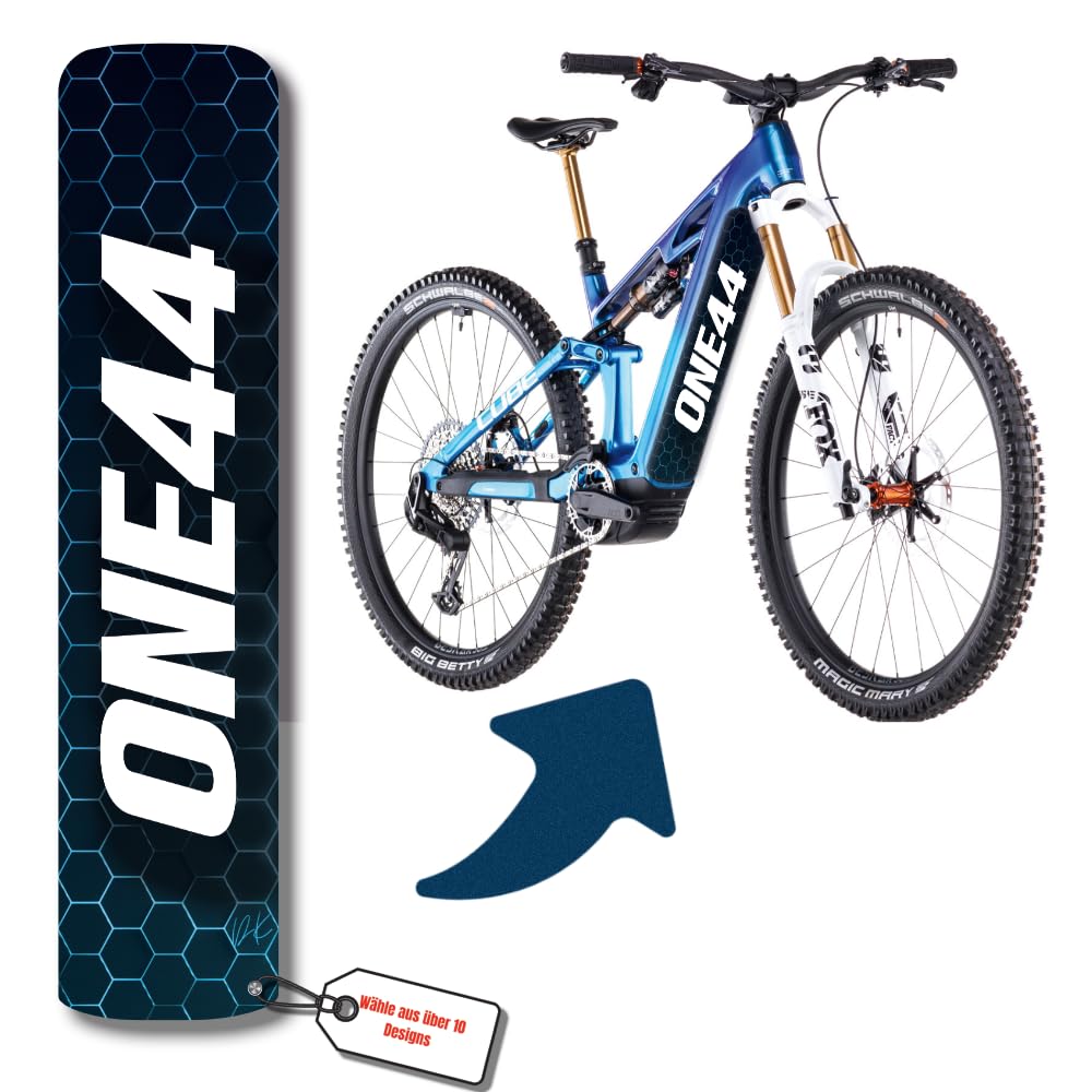 Pellicola Protettiva di Design Riflettente per e-Bike copribatteria e Tubo Inferiore per Tutti i Modelli di e-Bike, Protezione Telaio eBike, Adesivi per Biciclette, Adesivi per