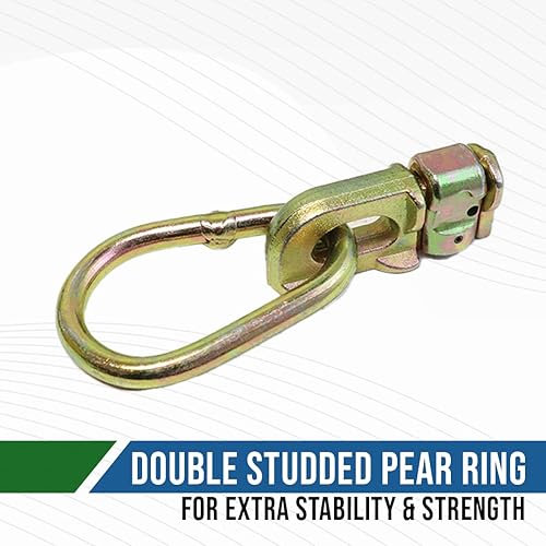 Miniatura 3 de Boxer  Paquete de 20  Anillo de pera doble con ajuste de riel L  Accesorio L de 5,000 libras