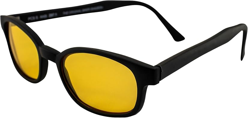 KDs Matte Black Frame/Yellow Lens 21112