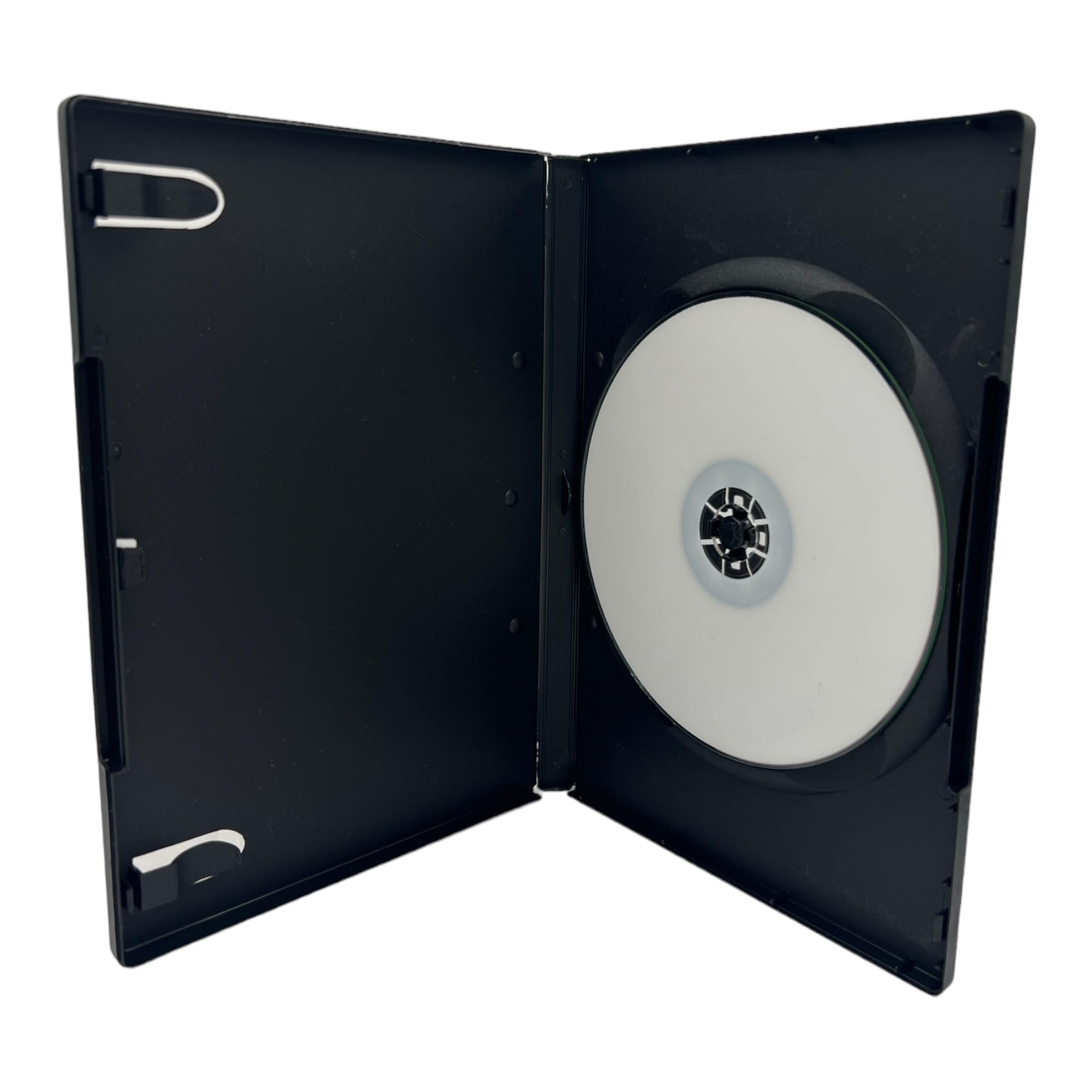 Lot de 100 boîtiers Noirs pour disques DVD, CD et Blu-Ray avec Dos de 14 mm, Clips pour livret et Pochette extérieure pour Incrustation d'illustrations
