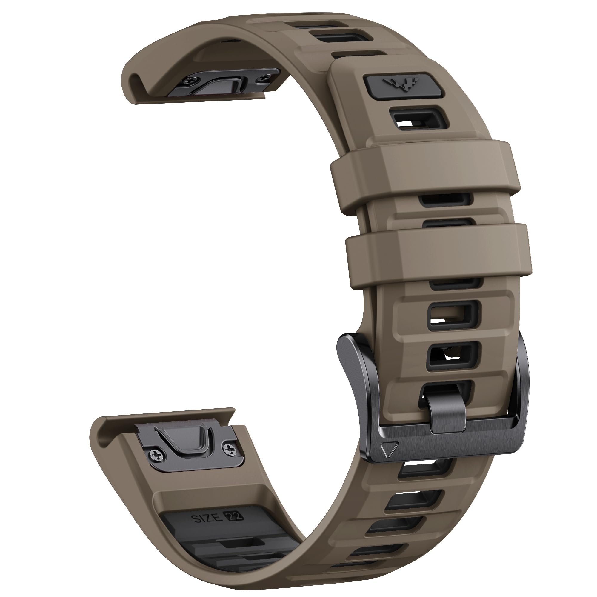 QuickFit 22mm Soft Silicone Strap for Garmin Fenix 8 47mm/7/7 Pro/6/6 pro