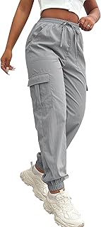 Sponsored Ad - Gudasuo Cargo Pants Women Joggers Quick Dry Hiking Pants with Pockets
