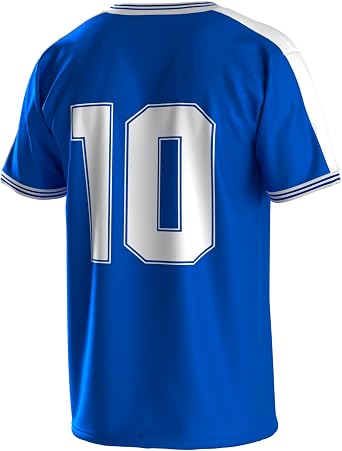 Argentina Retro Soccer Jersey Final Diego Vintage Football Style golretro Royal Blue