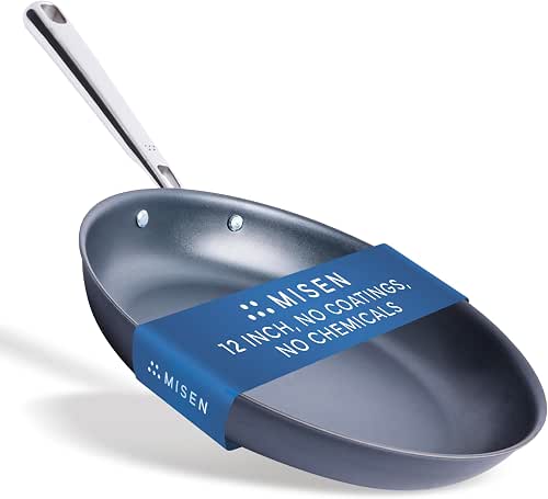 Misen Carbon Nonstick™ Skillet - Nitrided Carbon Steel - Professional