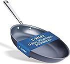 Misen Carbon Nonstick™ Skillet - Ultra-Durable Nitrided Surface - Easy Relase With No Coating to Chip or Peel, PFOA- & Chemical-Free - High-Heat Cooking, Even-Heating, Induction Ready, 12 Inch