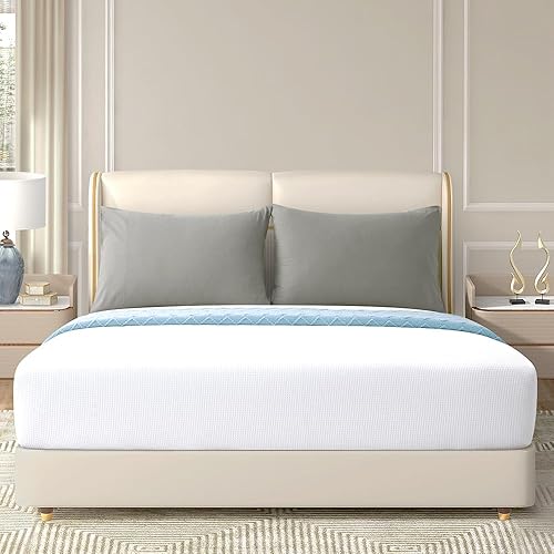 Miniatura 5 de NookZuzu - Juego de 2 fundas de almohada de microfibra ultra suaves de 1800 hilos con cierre de sobre, color gris oscuro, juego de 2 fundas de