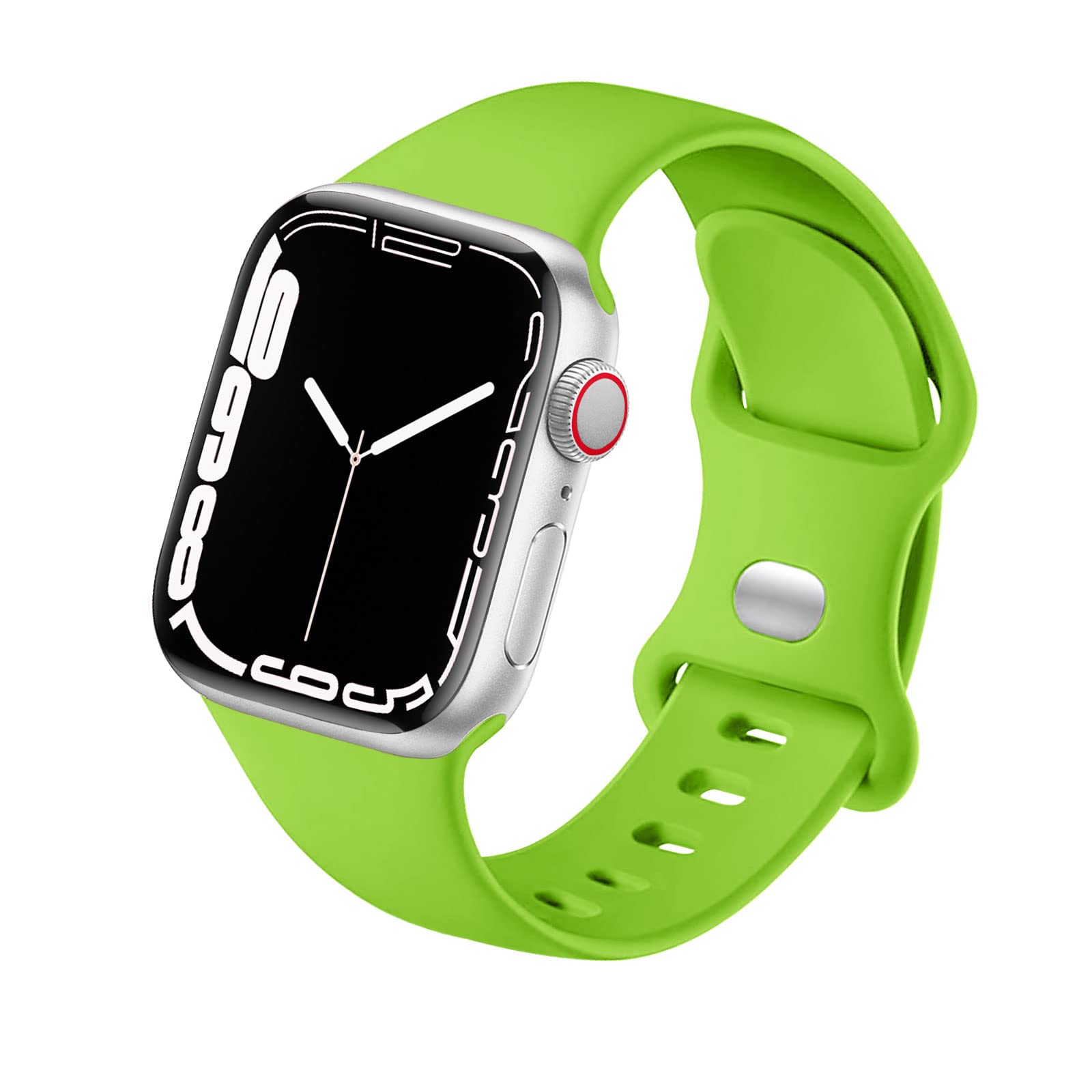 Sport Strap Compatible with Apple Watch Straps 46mm 40mm 38mm 41mm 42mm 44mm 45mm, Silicone Strap Replacement for iWatch Bands Series 11 10 9 8 7 6 5 4 SE 3 2 1 Women Men — view 31